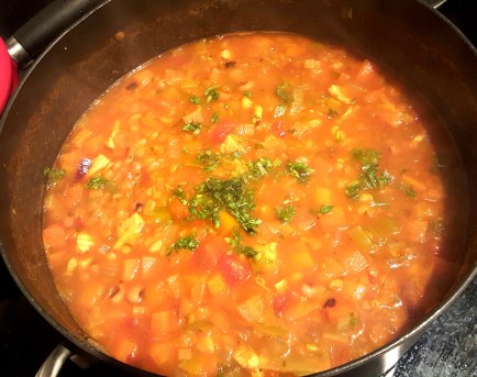 Black bean soup 6