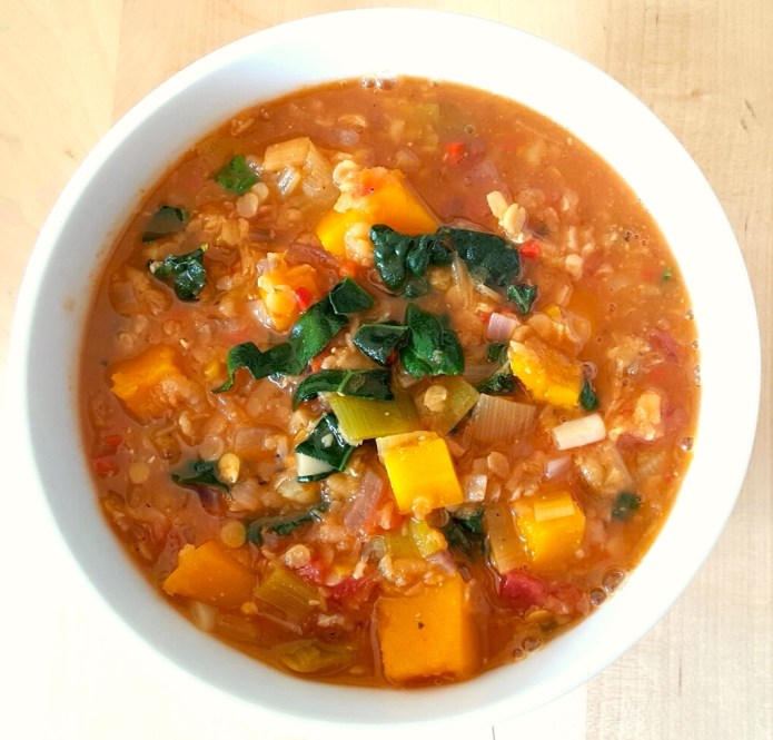 Kale lentil soup 10