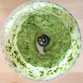 Broccoli rice pesto prep&nbsp;2