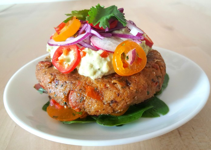 Chick pea burger 1