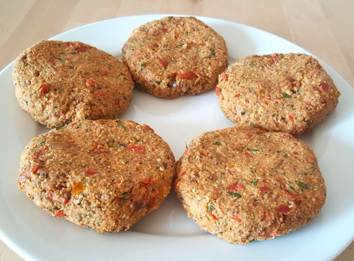 Chick pea burger prep 2