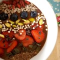 Cacao wheatgrass smoothie bowl&nbsp;32