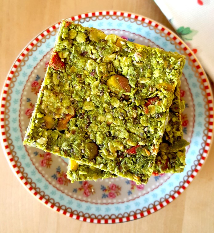 Green tea oat bar 1
