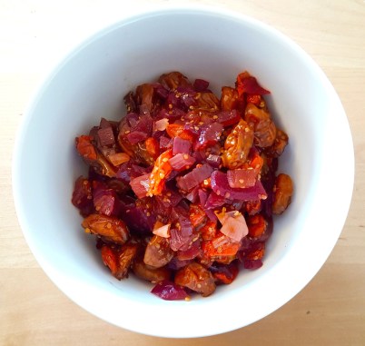 Cauliflower soup-relish 2