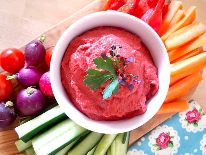 Beetroot hummus 17