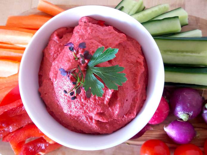 Beetroot hummus 19
