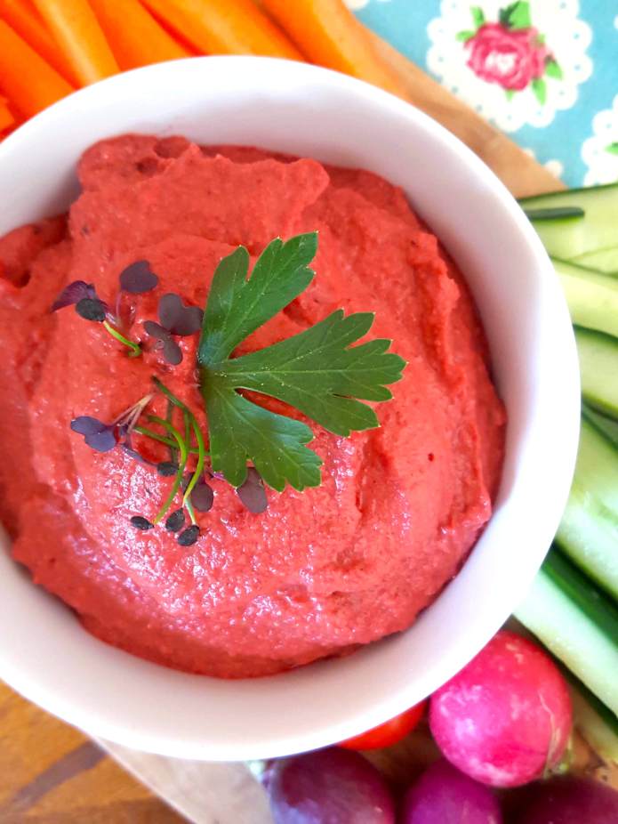 Beetroot hummus 26