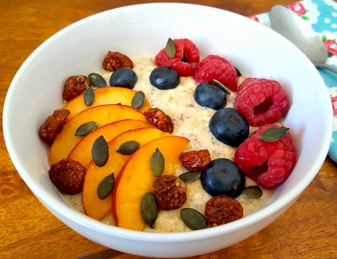 Peach goldenberry oats 40