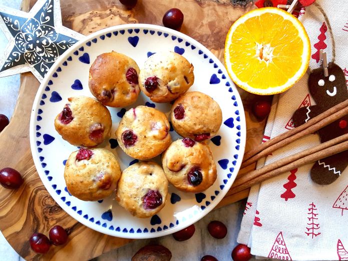 Cranberry orange muffins 2