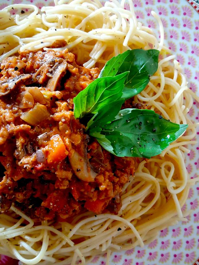 Tofu bolognaise 5