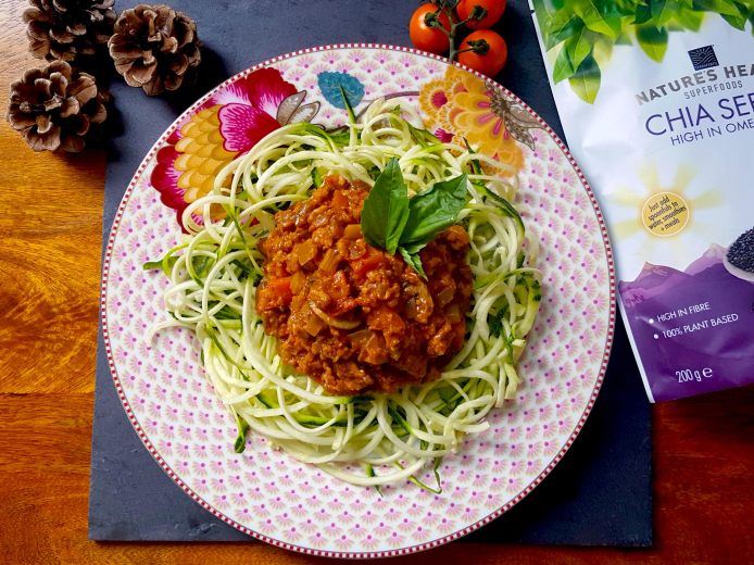 Tofu bolognaise low carb