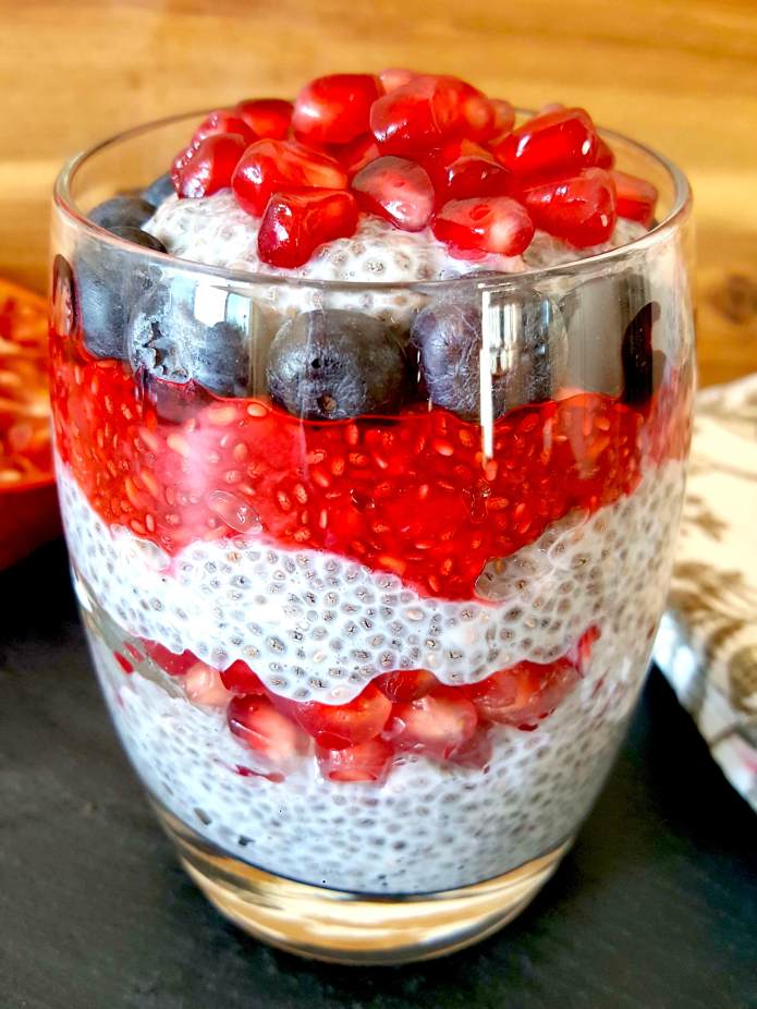 pomegranate chia pud 1