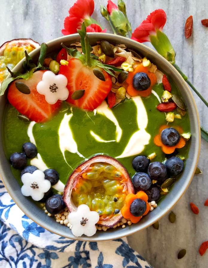 Green smoothie flowers 7