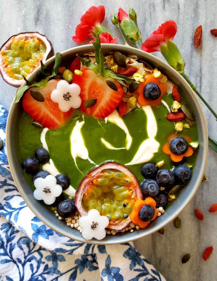 Green smoothie flowers 8