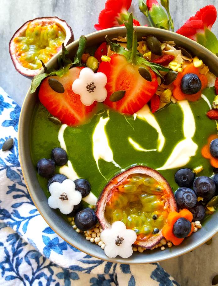 Green smoothie flowers 9