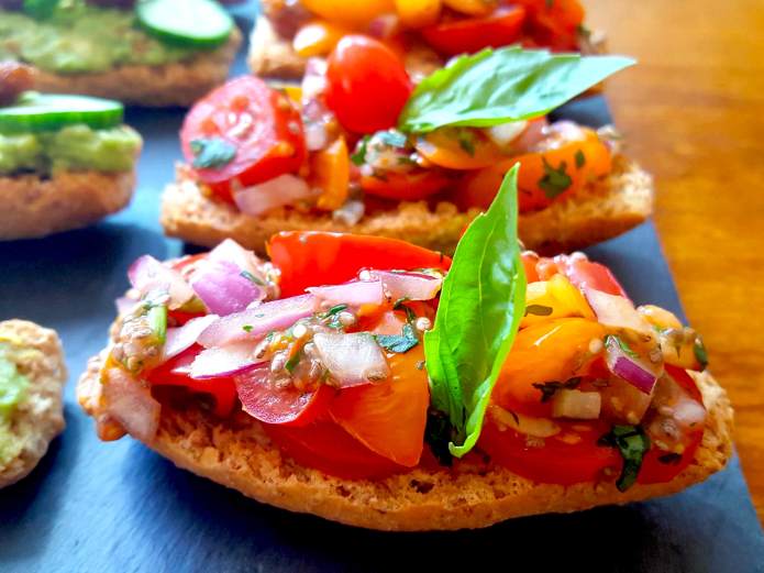 Tomato salsa bruschetta 4