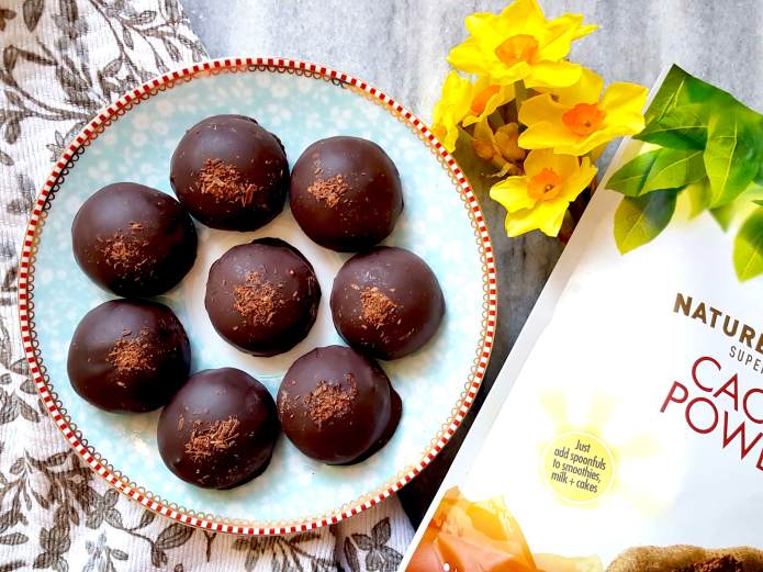 Cookie dough truffles cacao